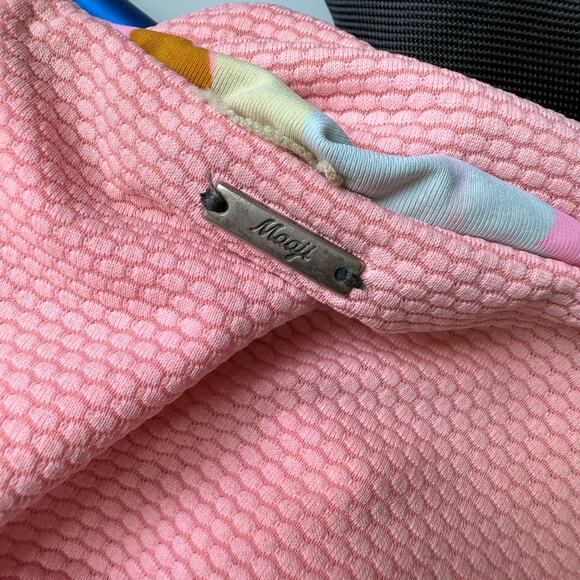 Maaji sz M Pink Reversible Bikini‎ Set High Waist Tie Back Swimwear - Picture 4 of 9